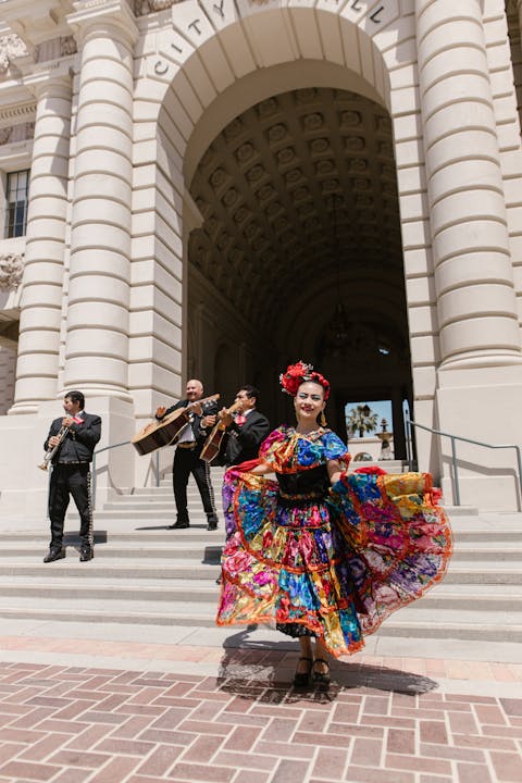 a-woman-in-floral-dress-dancing